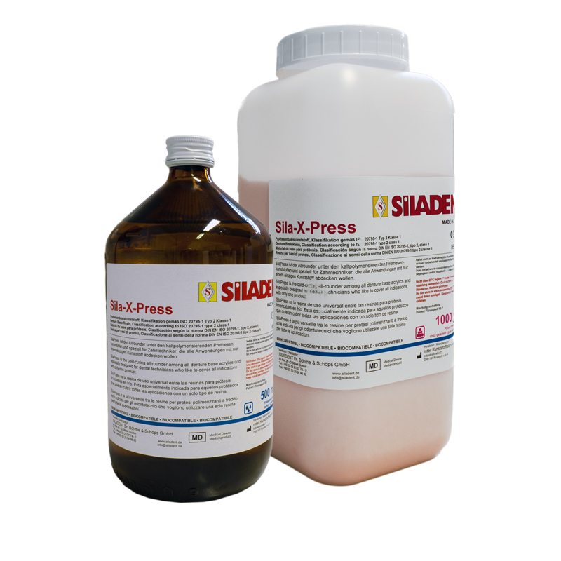 Sila-X-Press Laborset, 100 g/80 ml, rosa transparent