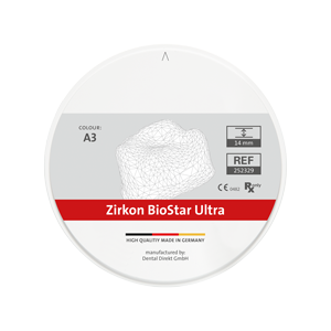 Zirkon BioStar ULTRA m. Schulter Ø 98.5 mm, H 14 mm, colour A2