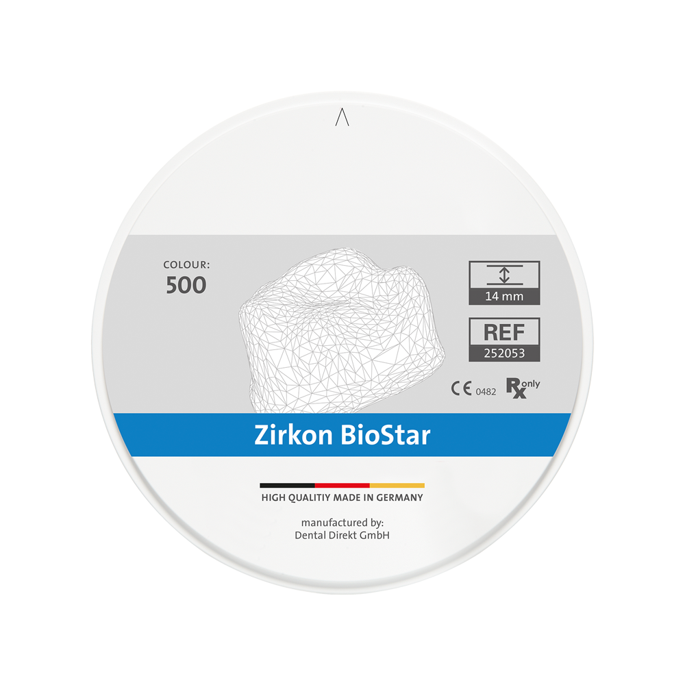 Zirkon BioStar m. Schulter Ø 98.5 mm, H 14 mm, colour 2000