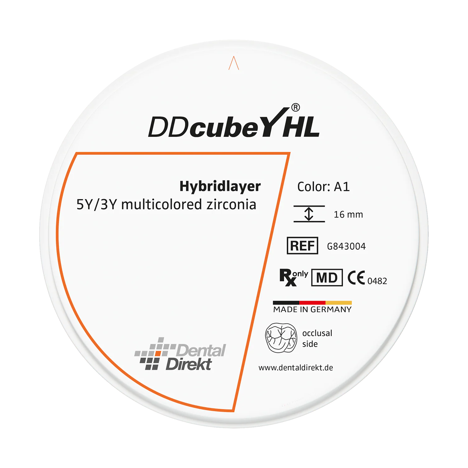 DD cubeY® HL Zirkonoxid Ø 98.5 mm, C1