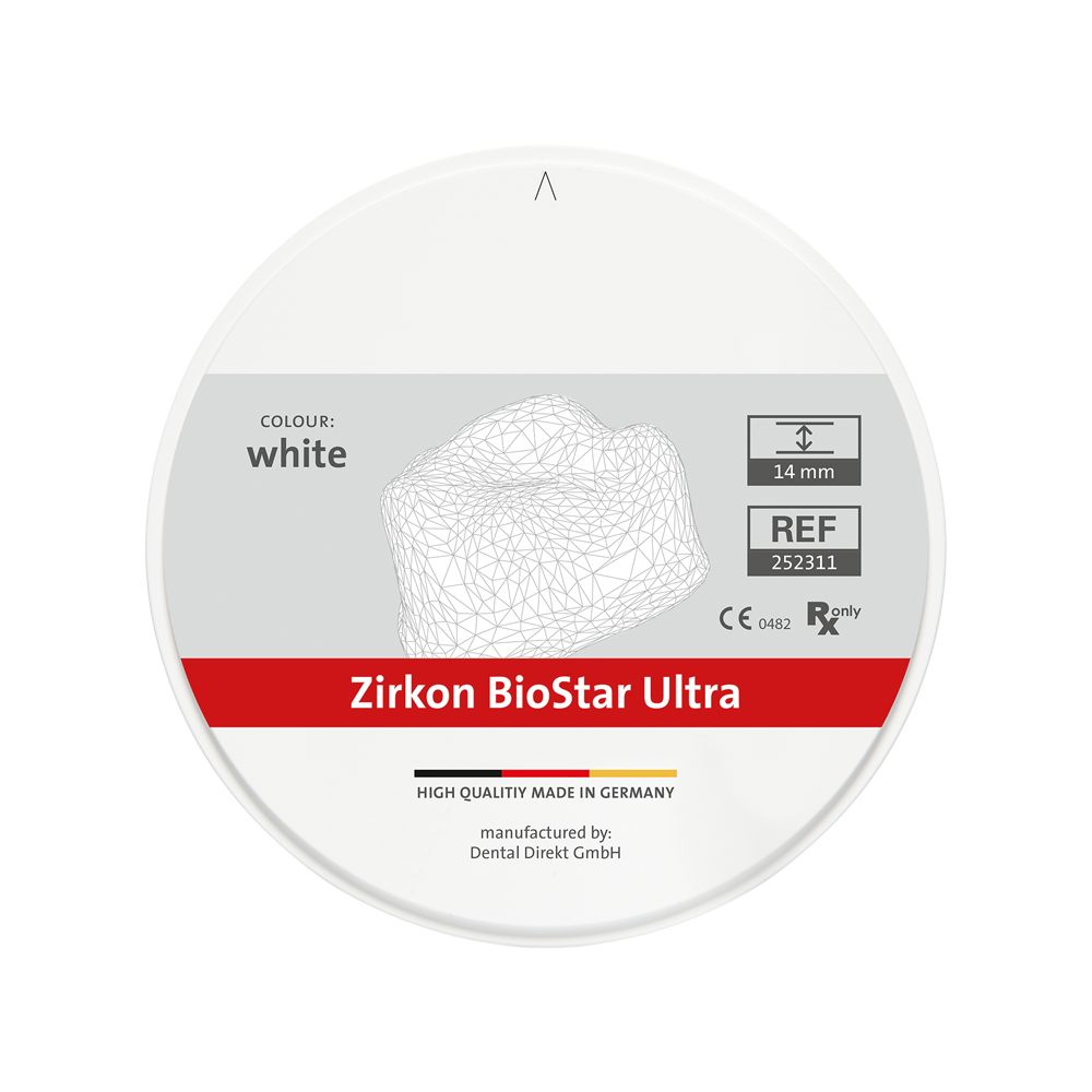 Zirkon BioStar ULTRA Ø 99 mm, weiss