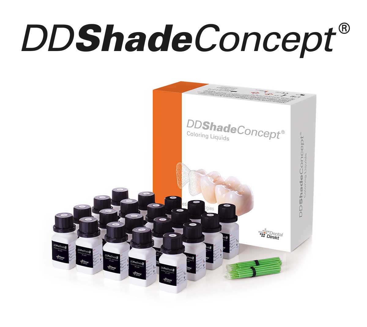 DD Basic Shade Set LBS001, 16x Dentine à 30 ml