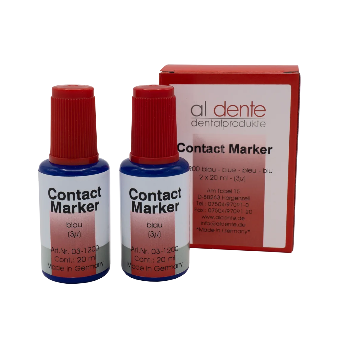 Contact Marker blau, 2 x 20 ml