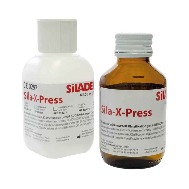 Sila-X-Press Laborset, 100 g/80 ml, rosa
